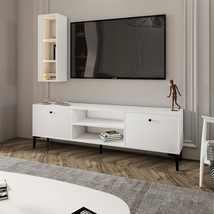 Hanah Home Mueble de TV Blanco